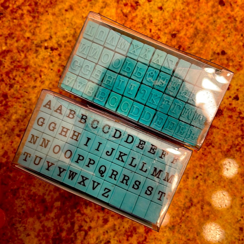 Letter stamping